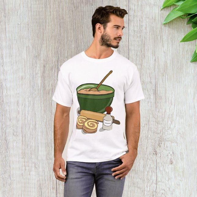 Cinnamon Roll Baking Ingredients Cosy Kitchen  T-Shirt (Creator Uploaded)