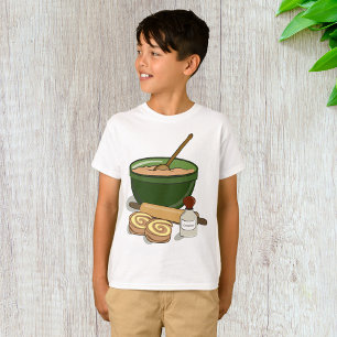 Cinnamon Roll Baking Ingredients Cosy Kitchen T-Shirt