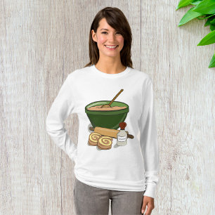 Cinnamon Roll Baking Ingredients Cosy Kitchen  T-Shirt
