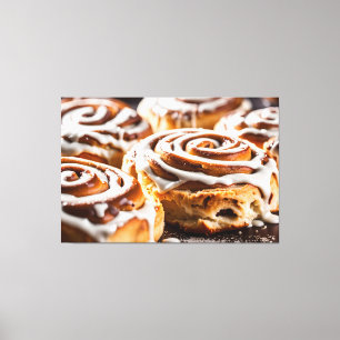 Cinnamon Roll Canvas Print