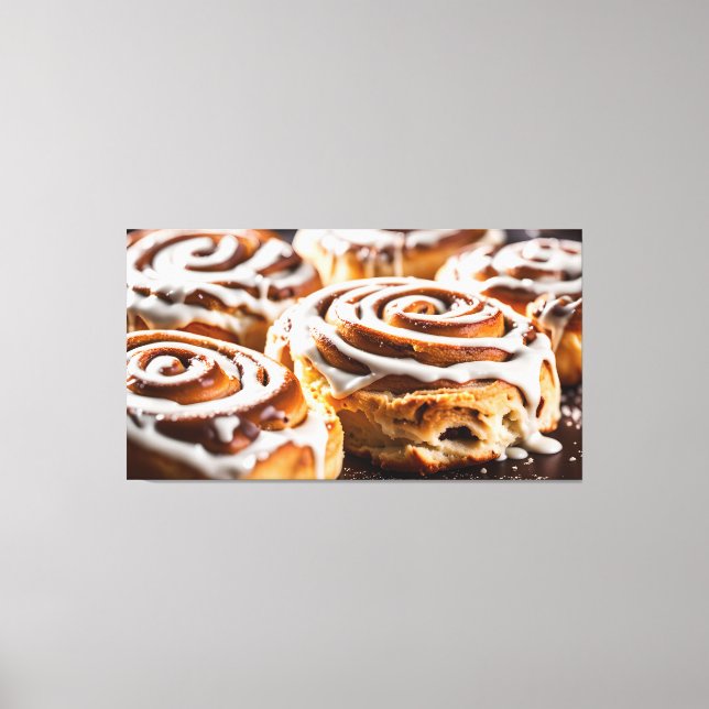 Cinnamon Roll Canvas Print (Front)