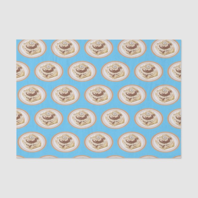 Cinnamon roll cartoon illustration  tissue paper (Front)