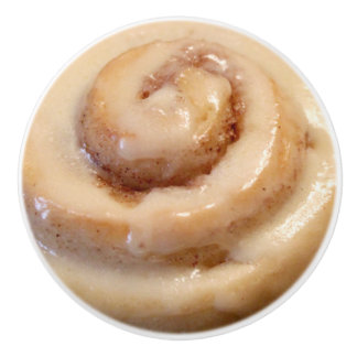 Cinnamon Roll Ceramic Knob