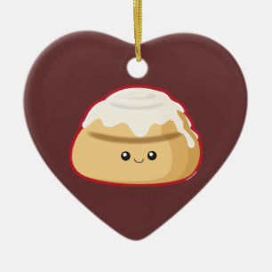 Cinnamon Roll Ceramic Tree Decoration