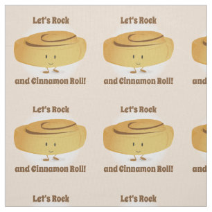 Cinnamon Roll Character Fabric