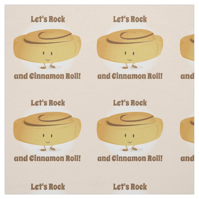 Cinnamon Roll Character | Fabric (Swatch)