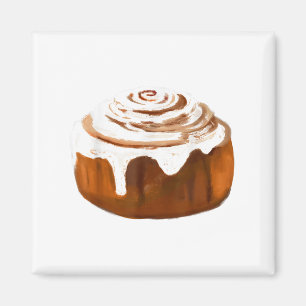 Cinnamon Roll Costume Halloween Bread Cosplay Food Magnet