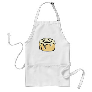 Cinnamon Roll Honey Bun Cartoon Design Funny Standard Apron