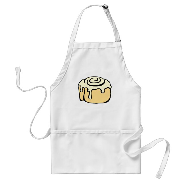 Cinnamon Roll Honey Bun Cartoon Design Funny Standard Apron (Front)