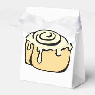 Cinnamon Roll Honey Bun White Cartoon Design Cute Favour Box