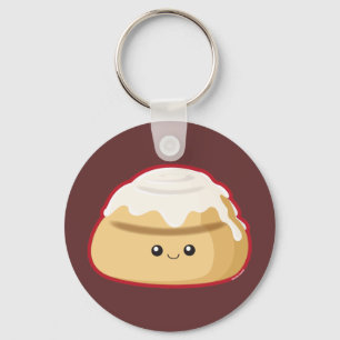 Cinnamon Roll Key Ring
