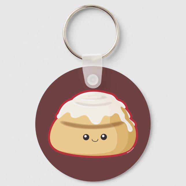 Cinnamon Roll Key Ring (Front)
