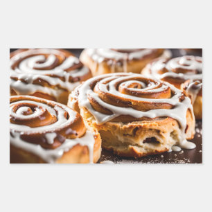 Cinnamon Roll Rectangular Sticker
