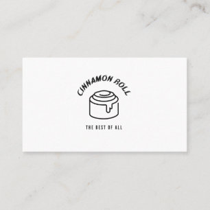 Cinnamon roll the best of all business card