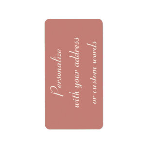 Cinnamon Rose Custom Address Labels