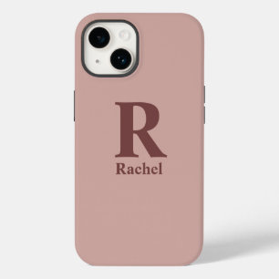 Cinnamon Rose Initial/First/Family Name Case-Mate iPhone 14 Case