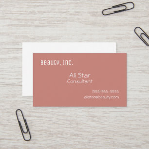 Cinnamon Rose Solid Business Cards