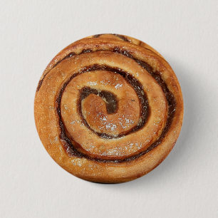 Cinnamon Snail Pastry 6 Cm Round Badge