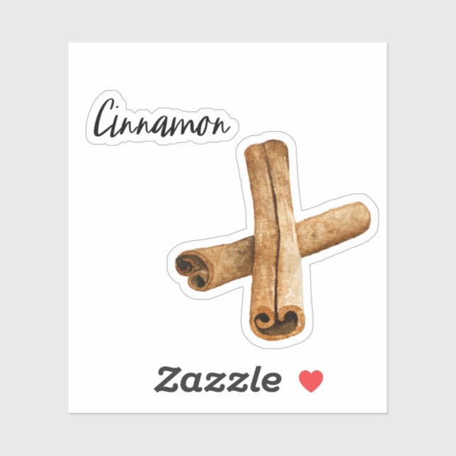 Cinnamon Spice Jar Sticker (Sheet)
