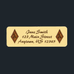 Cinnamon Sugar Sand Tart Christmas Cookie Labels<br><div class="desc">Labels feature an original marker illustration of a classic holiday cookie. Perfect for Christmas mailings!</div>