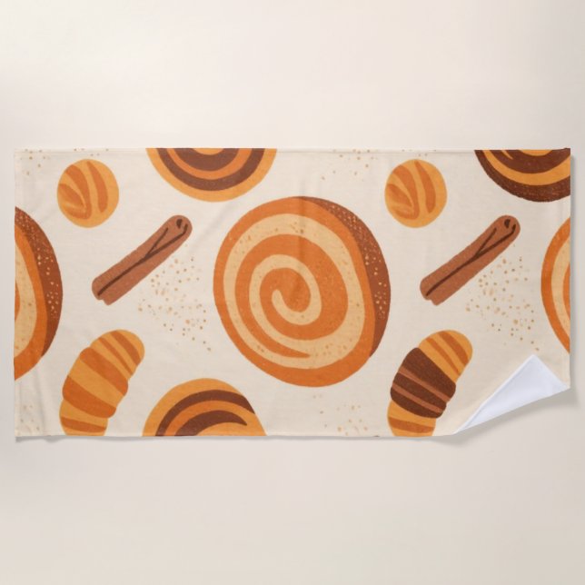 Cinnamon Swirls Towel – Warm & Sweet Cosy Season  (Front)