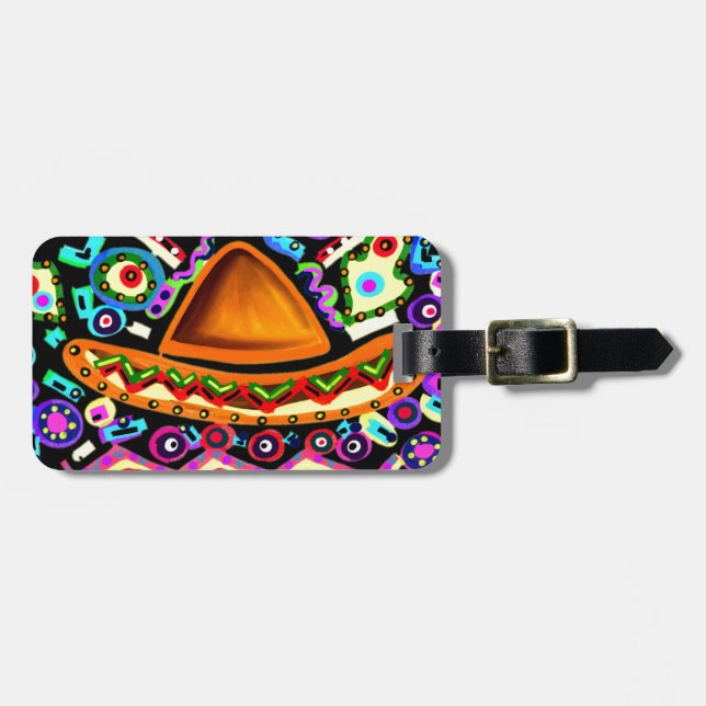 CINO DE MAYO LUGGAGE TAG (Front Horizontal)