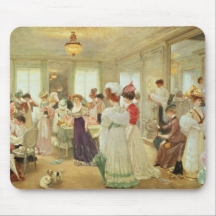 Cinq Heures chez le Couturier Paquin, 1906 Mouse Mat