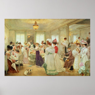 Cinq Heures chez le Couturier Paquin, 1906 Poster