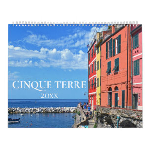 Cinque Terre Aesthetic Italy Coast Wall Calendar