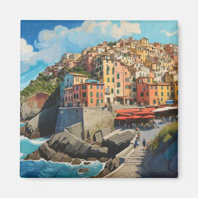 Cinque Terre Art  Magnet (Front)