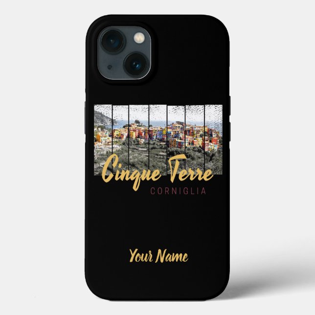 Cinque Terre Corniglia Riomaggiore Italian Vintage Case-Mate iPhone Case (Back)