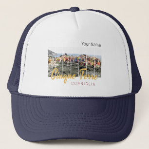 Cinque Terre Corniglia Riomaggiore Italian Vintage Trucker Hat