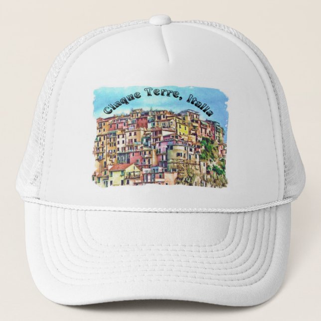 Cinque Terre, Italia Trucker Hat (Front)