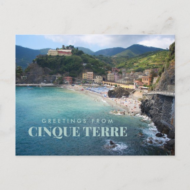 Cinque Terre Italy Coastline Postcard (Front)