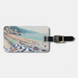 Cinque Terre Italy Fun Beach Scenic Travel Photo Luggage Tag