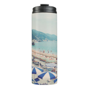 Cinque Terre Italy Fun Beach Scenic Travel Photo Thermal Tumbler