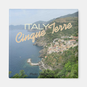 Cinque Terre Italy Italia Seascape Scene Magnets