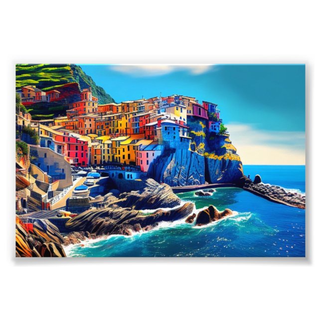 Cinque Terre Italy, Italy, Italian Decor Photo Print (Front)