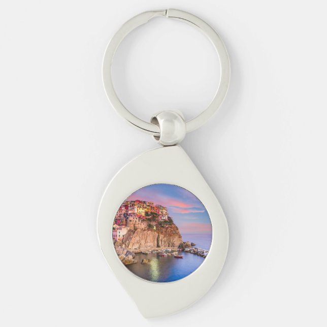 Cinque Terre Italy Key Ring (Front)