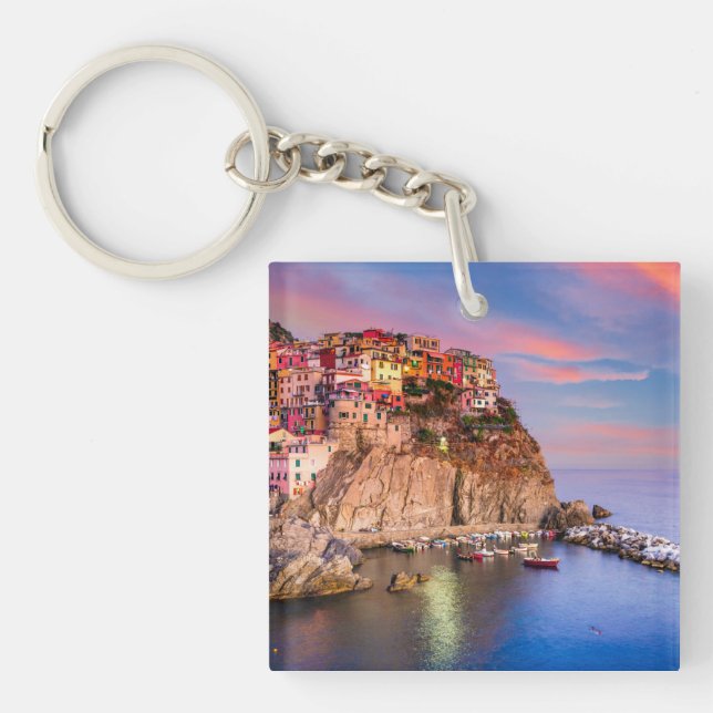 Cinque Terre Italy Key Ring (Front)