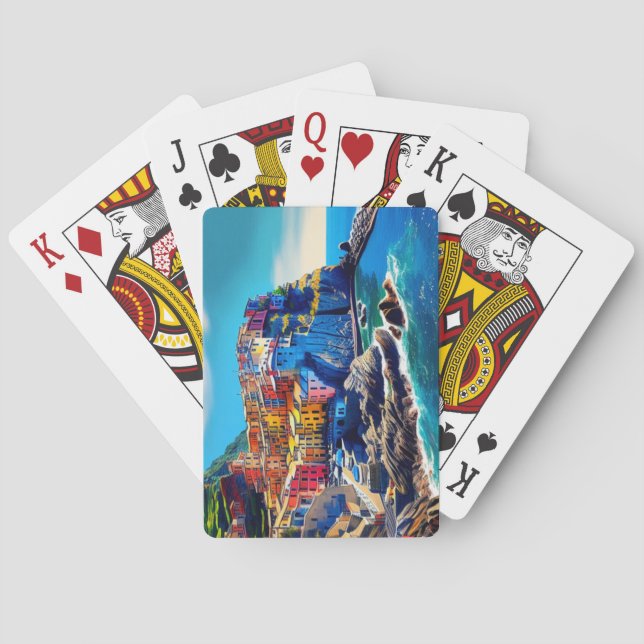 Cinque Terre, Italy Playing Cards (Back)