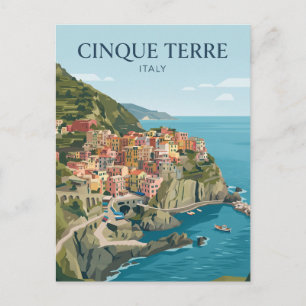 Cinque Terre Italy Postcard