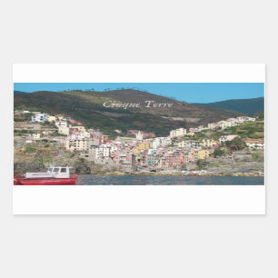 Cinque Terre Italy Rectangular Sticker
