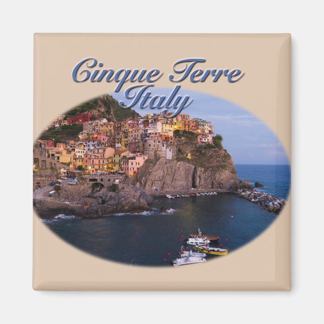 Cinque Terre, Italy: Romantic Evening Magnet (Front)