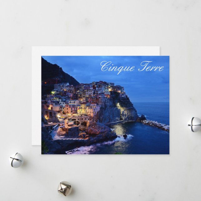 Cinque Terre Italy Seasonal Card (Front/Back In Situ)