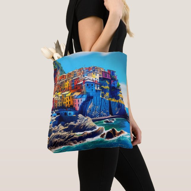 Cinque Terre, Italy Tote Bag (Close Up)