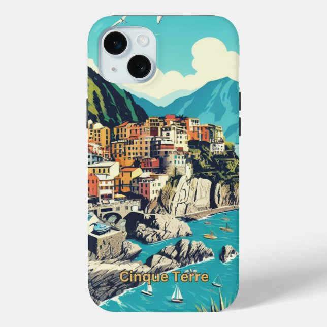 Cinque Terre Italy, Travel Case-Mate iPhone Case (Back)