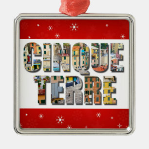 Cinque Terre Italy Travel Photos Metal Tree Decoration