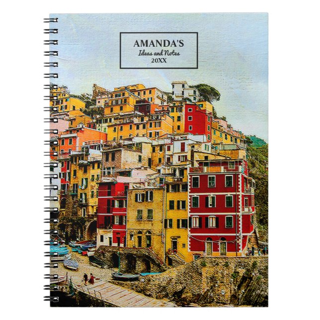 Cinque Terre Liguria Italy Europe Travel Notebook (Front)