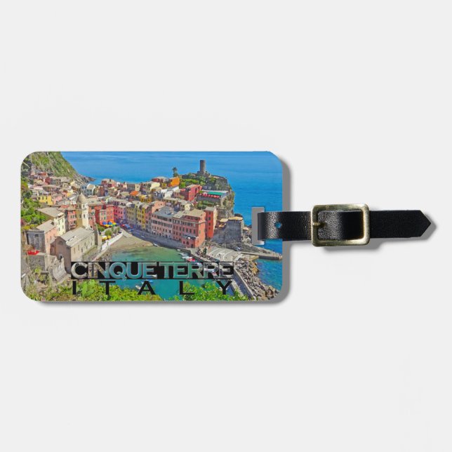 Cinque Terre Luggage Tag (Front Horizontal)